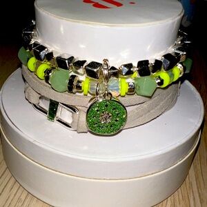 Bomb party bracelet stacks